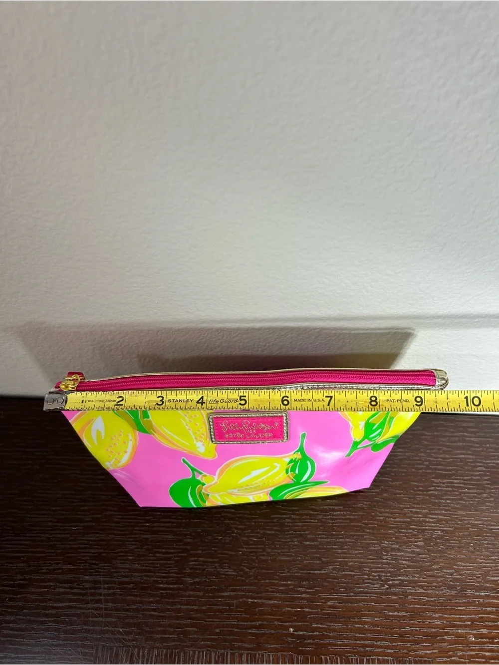 Lilly‎ Pulitzer For Estée Lauder Pink Lemon-Print Cosmetic Pouch Novelty Chic
